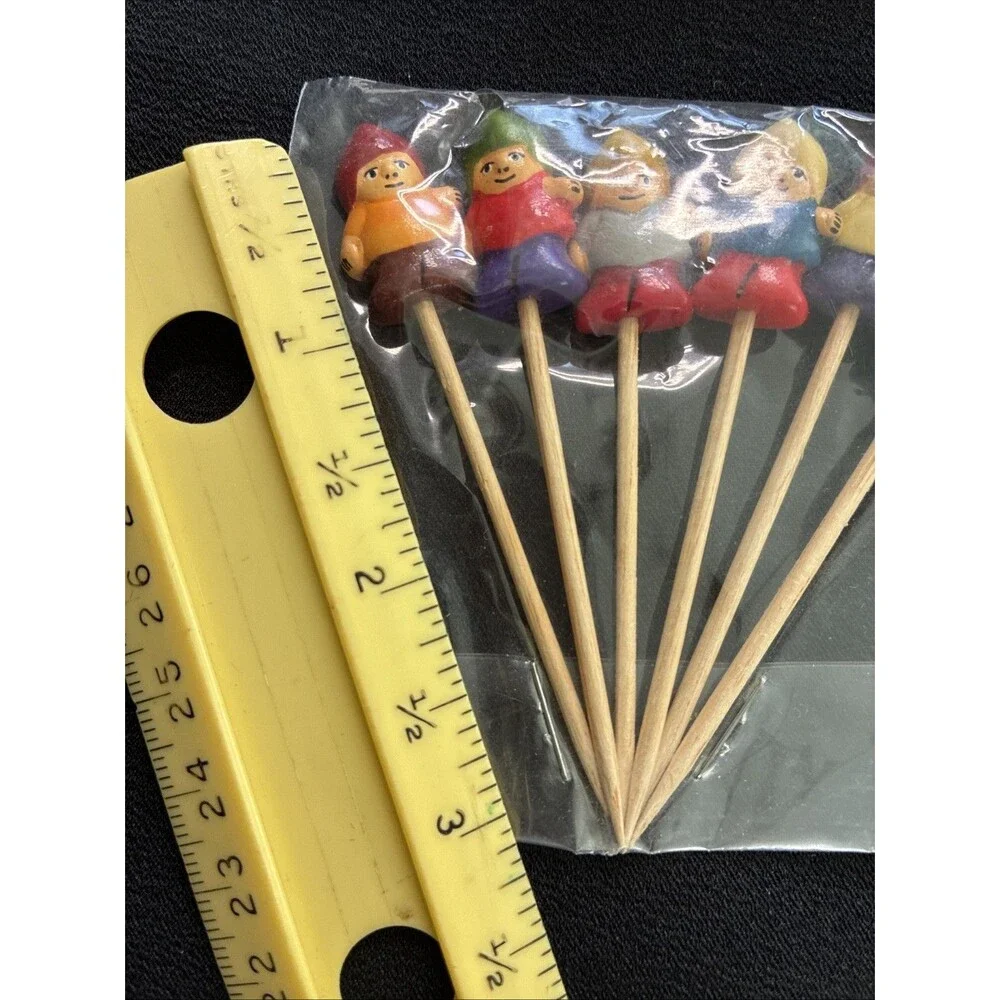 Cocktail Toothpicks Llama & Peruvian People Reusable Appetizer Fruit Party Decor